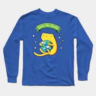 Love the Earth Cat Long Sleeve T-Shirt